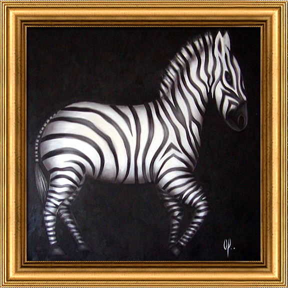 CEBRA by Andrea Flores; a zebra makes a graphic statement